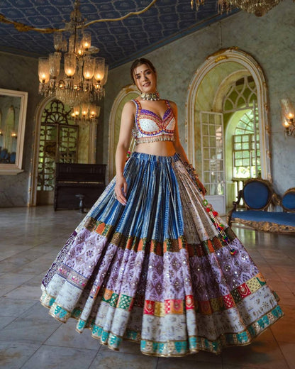 Cloths Collections : Be the Dazzling Star in the Heavy Flair Lehenga Choli