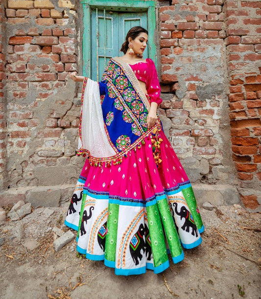 PRESENTING NEW DESIGNER PRINTED LAHENGA CHOLI