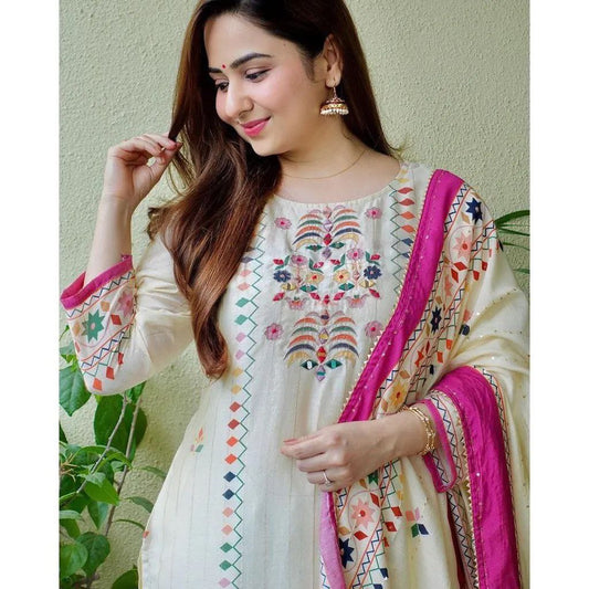 AESTHETIC BEAUTIFULLY  PRINTED MUSLIN KURTI