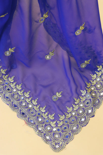 Georgette fabric Saree with Satin Silk fabric Blouse Piece