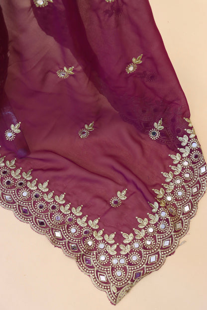 Georgette fabric Saree with Satin Silk fabric Blouse Piece