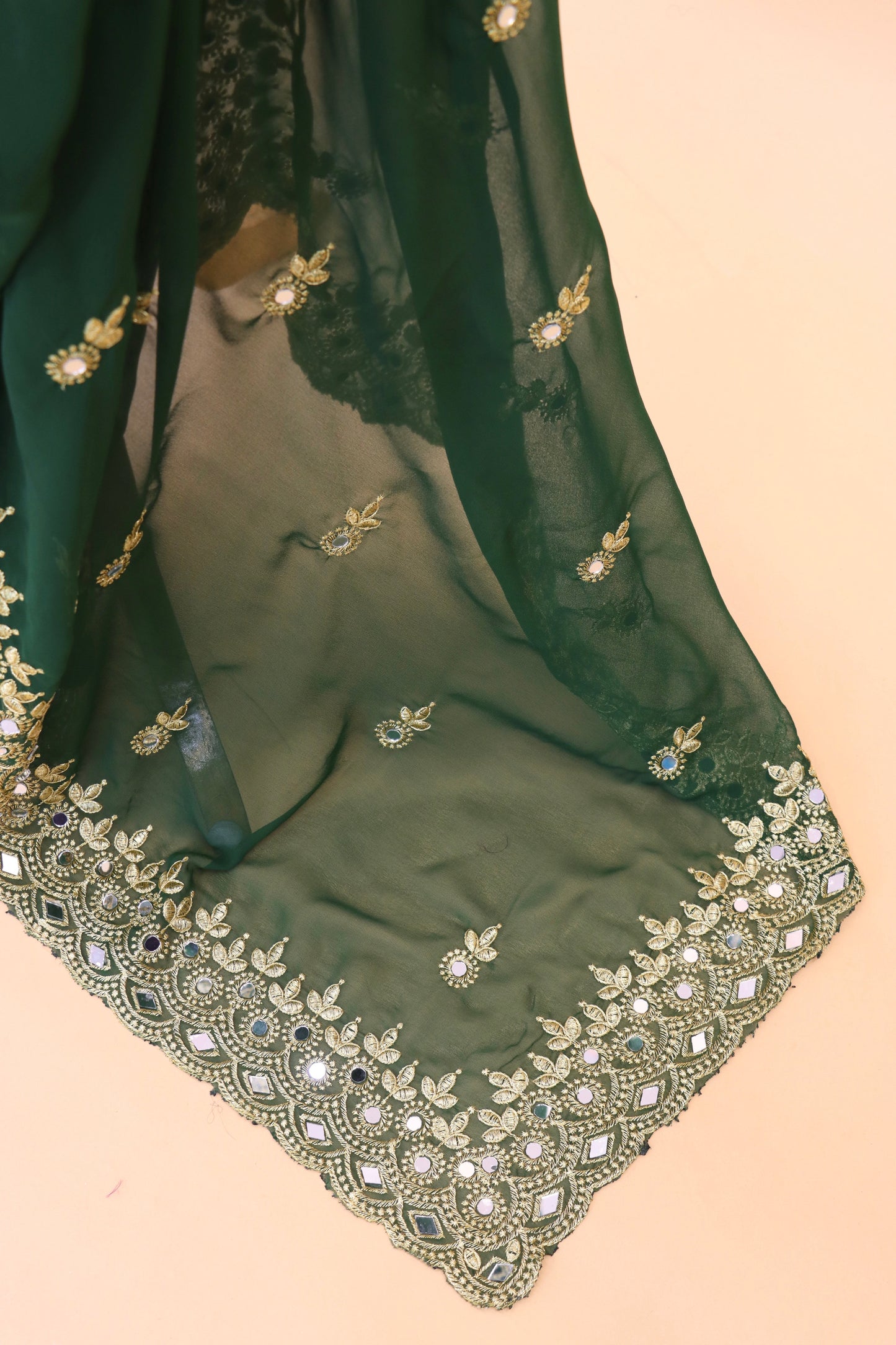 Georgette fabric Saree with Satin Silk fabric Blouse Piece