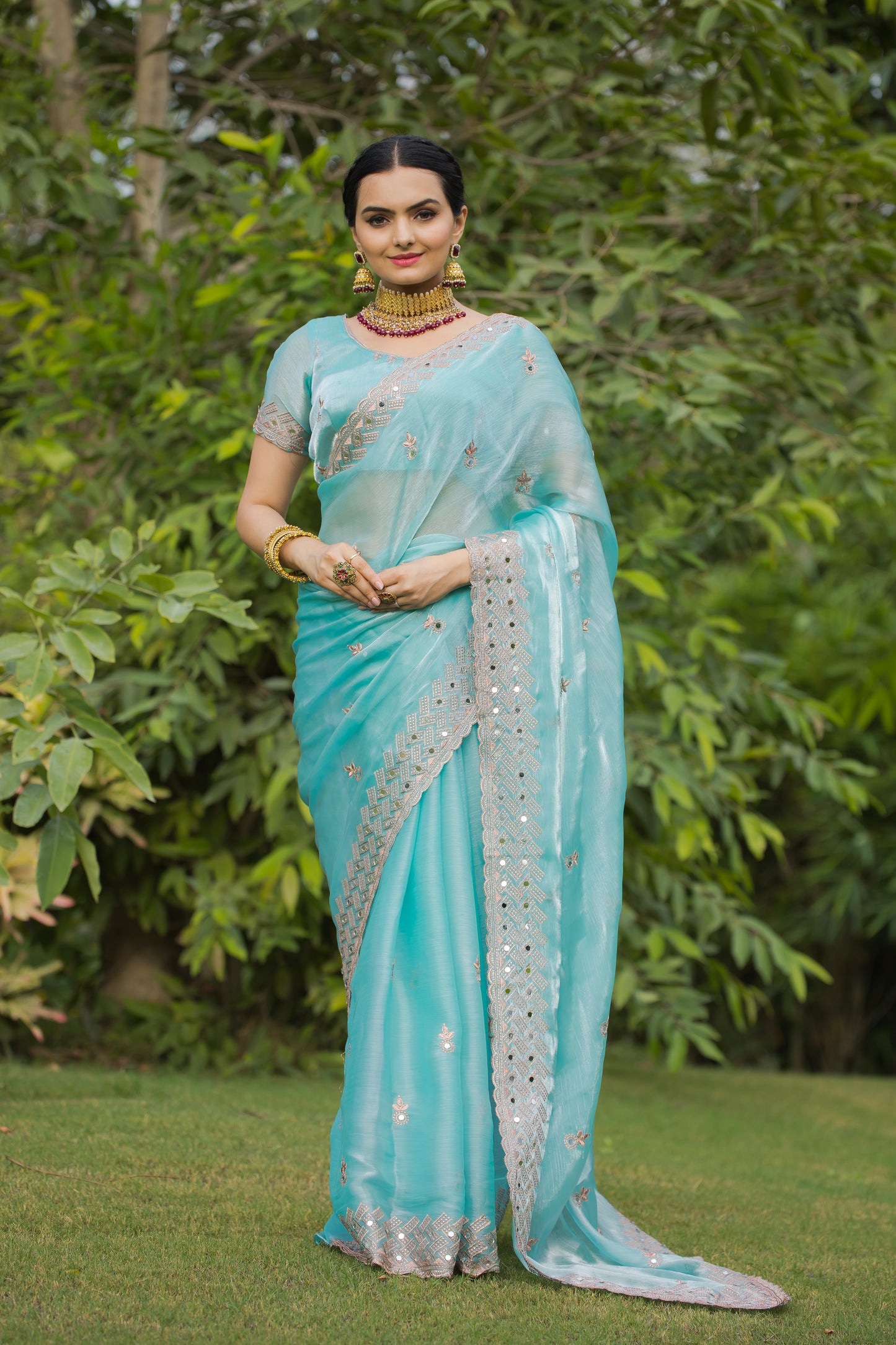 Trending Indian Traditional Women Ethic Wear Saree