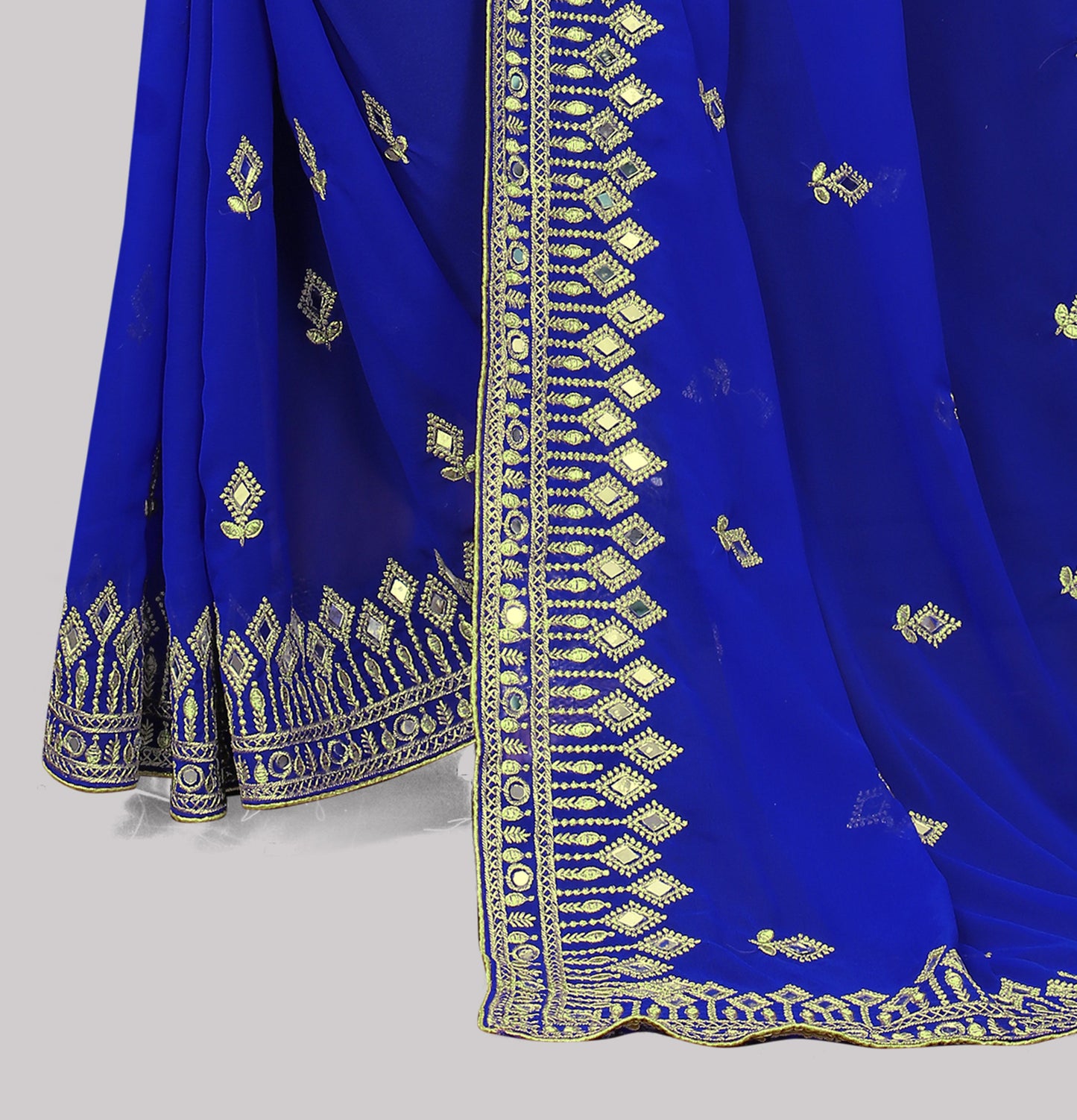 Traditional Trending Georgette Saree with Blouse Piece