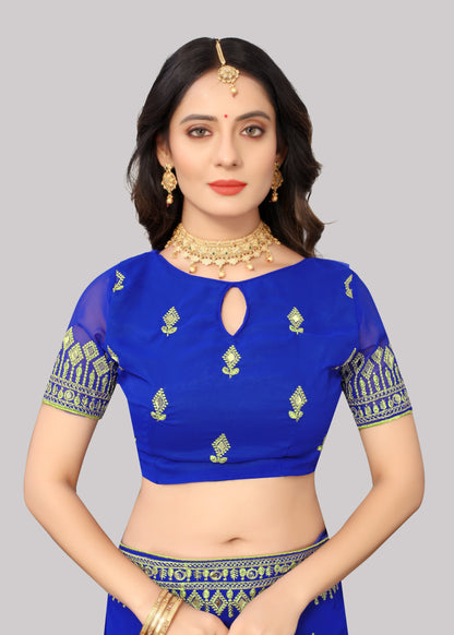 Traditional Trending Georgette Saree with Blouse Piece