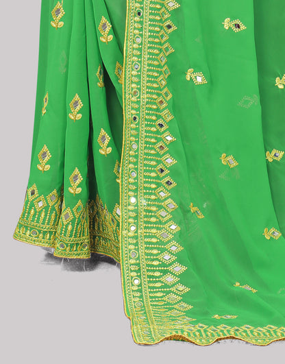 Traditional Trending Georgette Saree with Blouse Piece