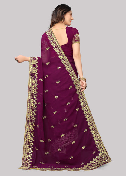 Traditional Trending Georgette Saree with Blouse Piece