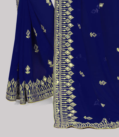 Traditional Trending Georgette Saree with Blouse Piece