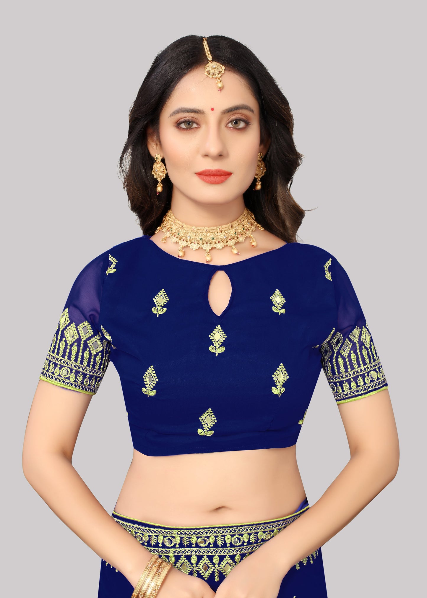 Traditional Trending Georgette Saree with Blouse Piece