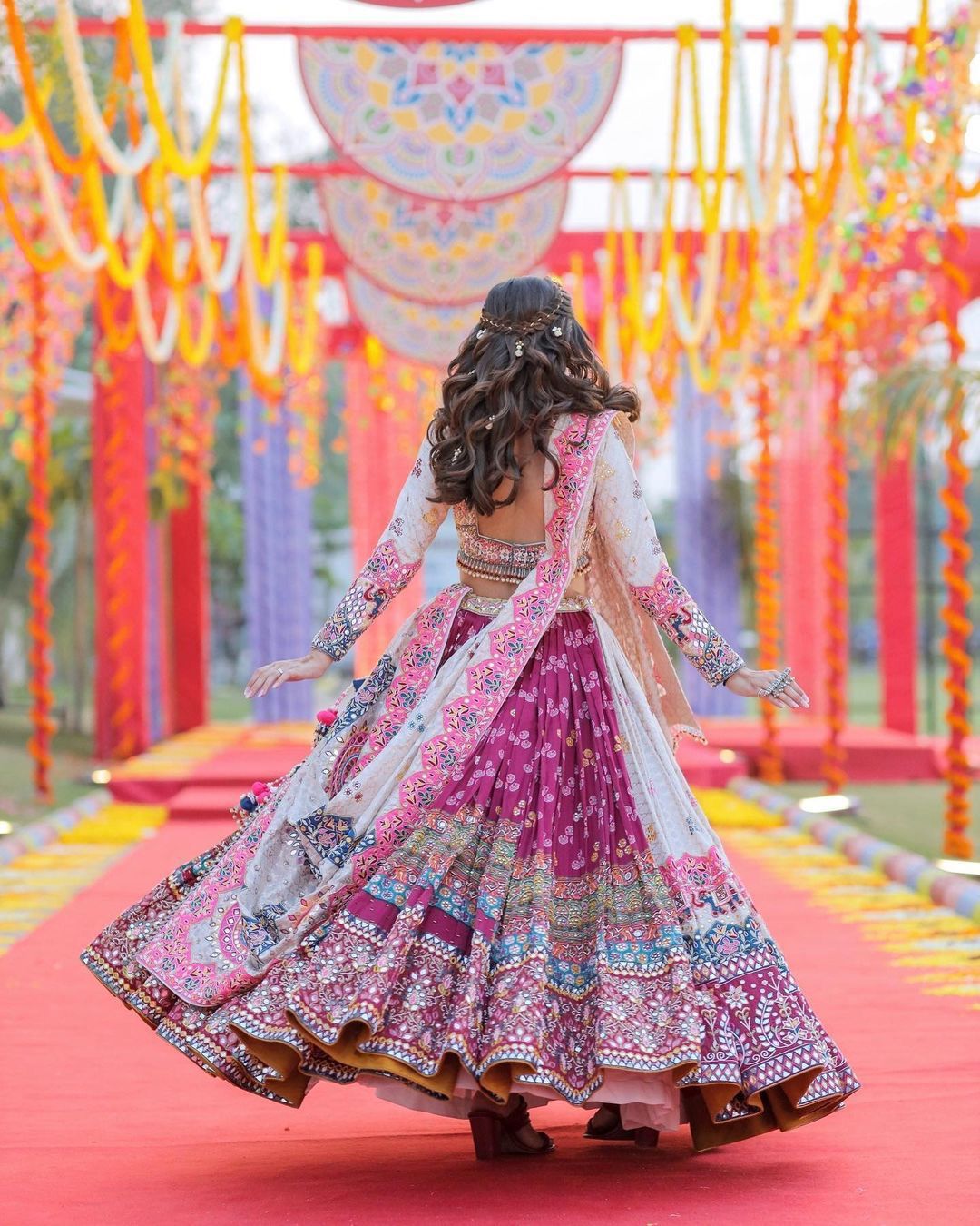 Cloths Collections: Own the Room in the Dazzling Heavy Flair Lehenga Choli ✨