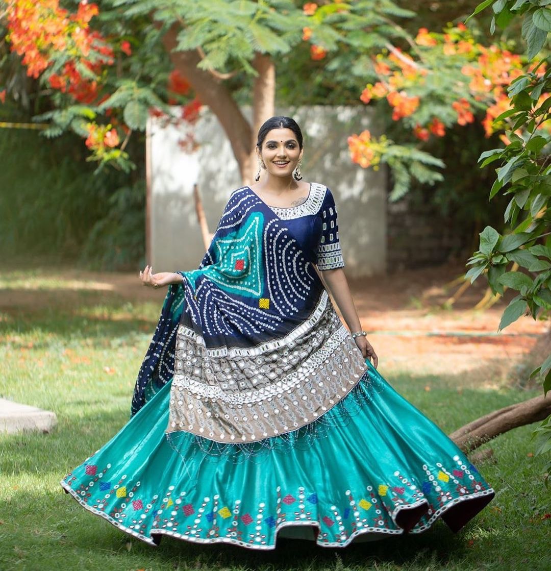 Sparkling Peacock Perfection: Elevate Your Style with Cloths Collections Designer Lehenga Choli