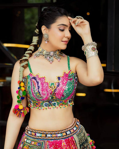 Turn Heads at Your Next Event: The Multicolor Magic Lehenga Choli