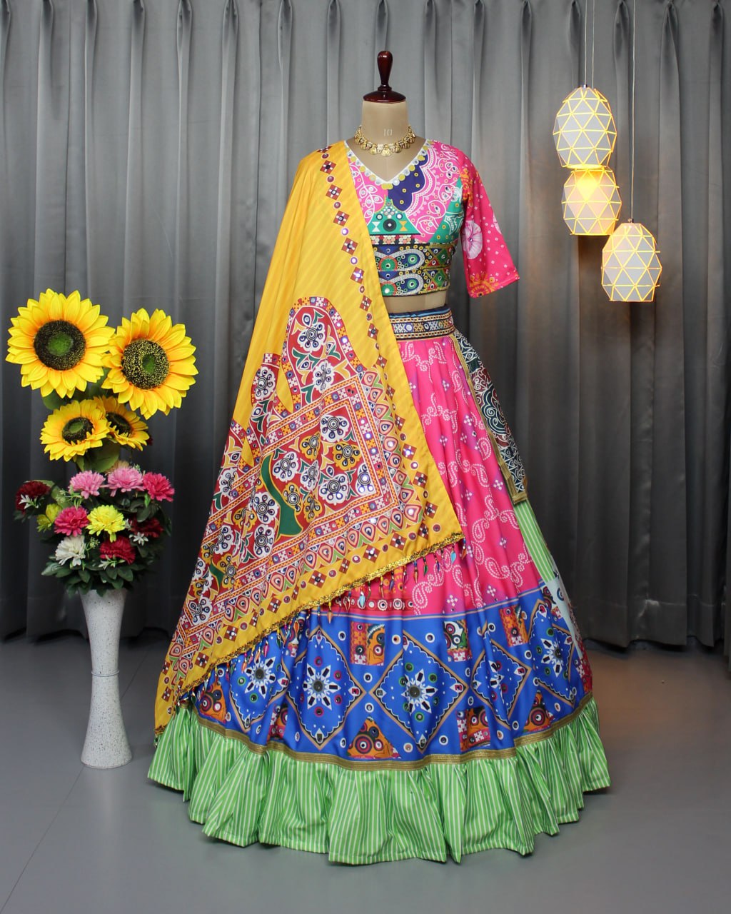 Turn Heads at Your Next Event: The Multicolor Magic Lehenga Choli