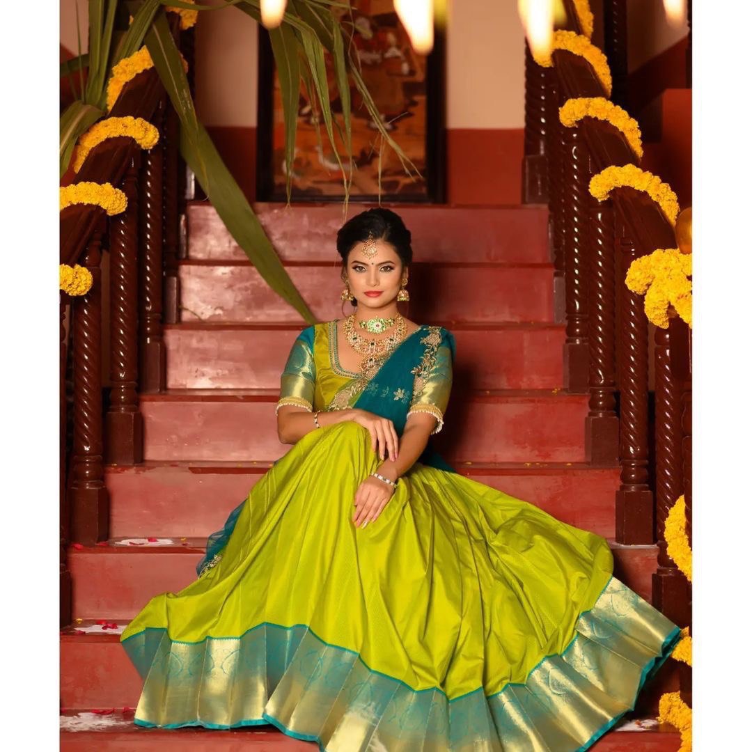 Embrace Tradition in Style: The Cloths Collections Half Saree