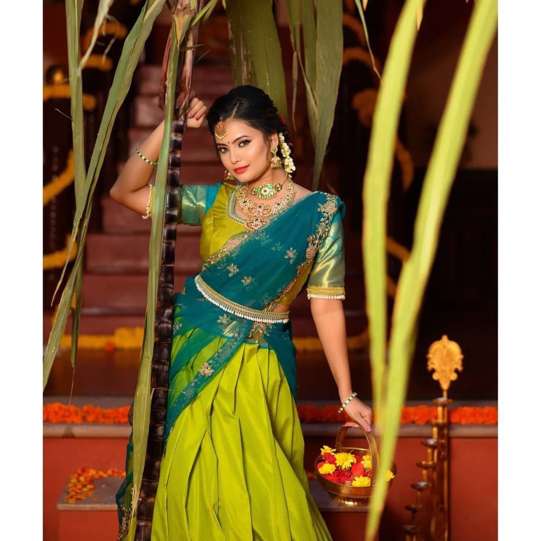 Embrace Tradition in Style: The Cloths Collections Half Saree